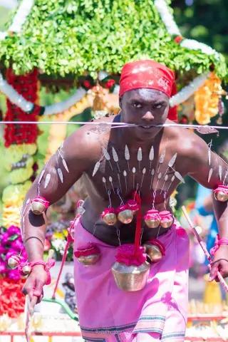 Thaipusam Cavadee procession in Mauritius