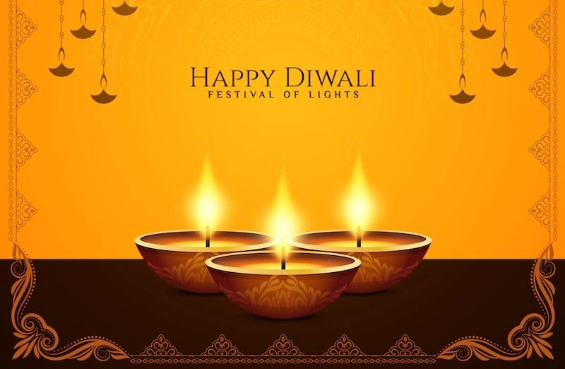 Diwali lights in Mauritius