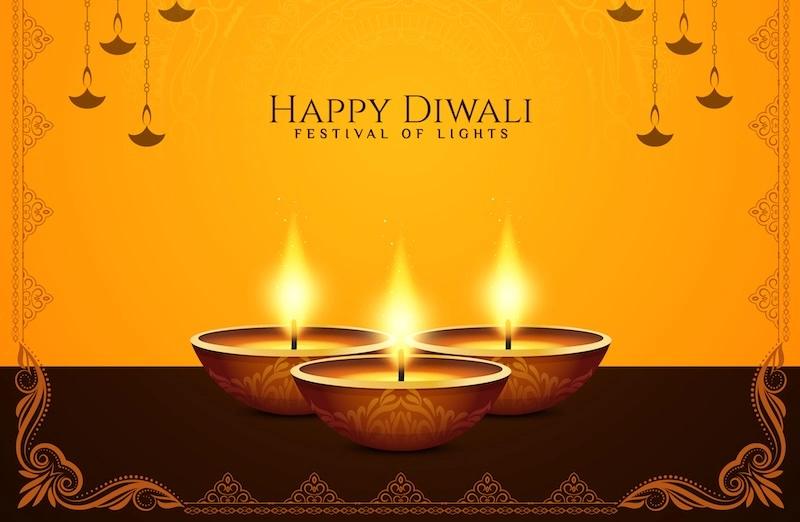 Diwali lights in Mauritius