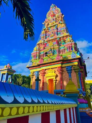 Golden Murugan Statue Mauritius | Tallest Murugan Statue at Cap Malheureux Kovil Beach photo 5