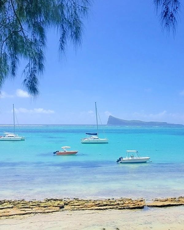 Snorkelling in the lagoon at Bain Boeuf Mauritius