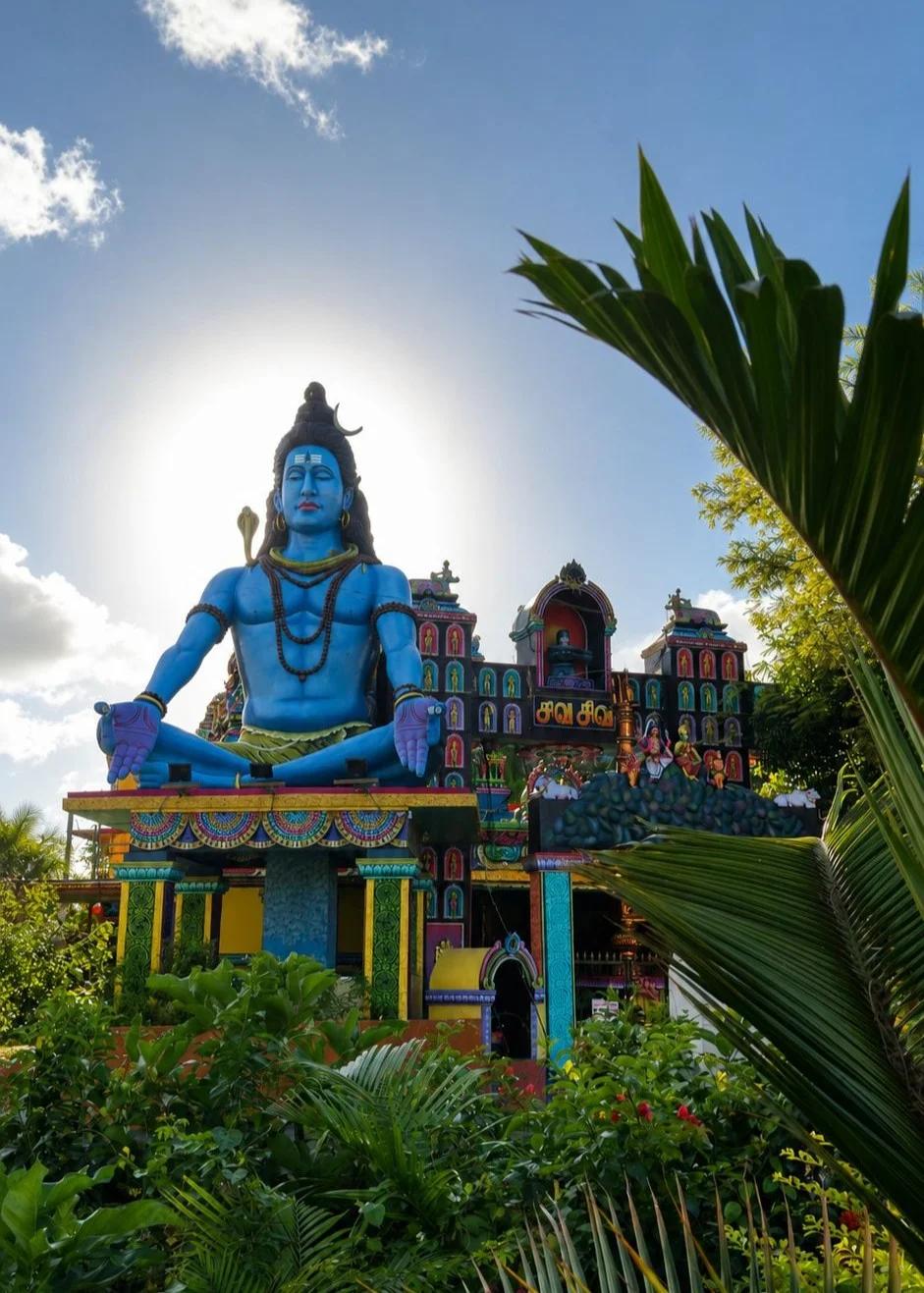 Aum Namah Shivaya Temple Mauritius | Hindu Temple in Petit Bel Air with Lord Shiva Statue Beach photo 3
