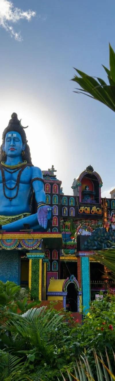 Aum Namah Shivaya Temple Mauritius | Hindu Temple in Petit Bel Air with Lord Shiva Statue Beach photo 3