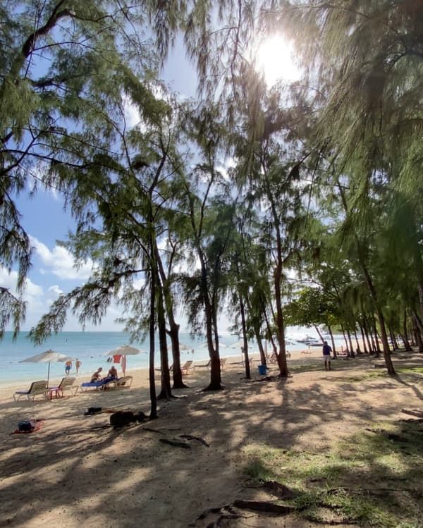Beautiful sunset at Flic en Flac Beach Mauritius, one of the best places on the island for evening walks, beach photography and lagoon views.