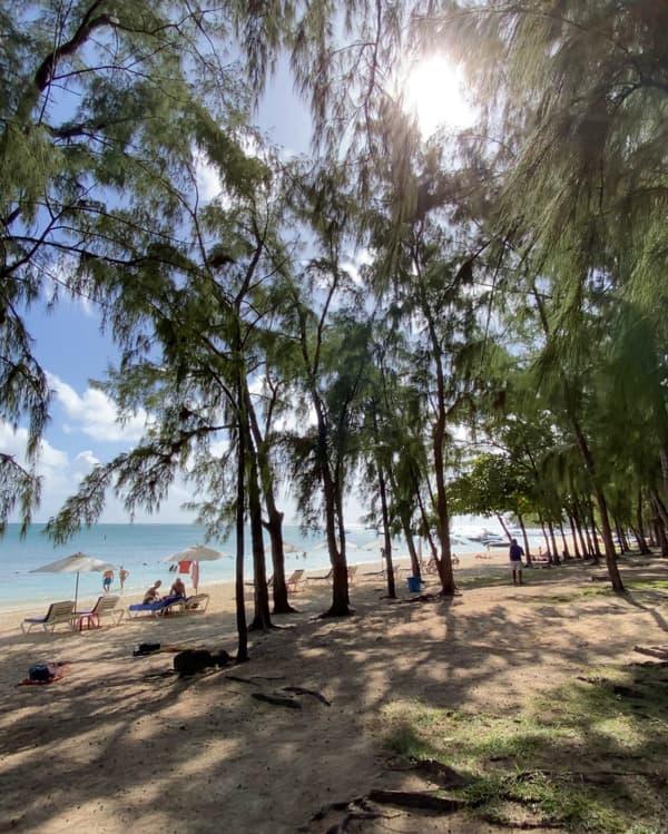 Beautiful sunset at Flic en Flac Beach Mauritius, one of the best places on the island for evening walks, beach photography and lagoon views.