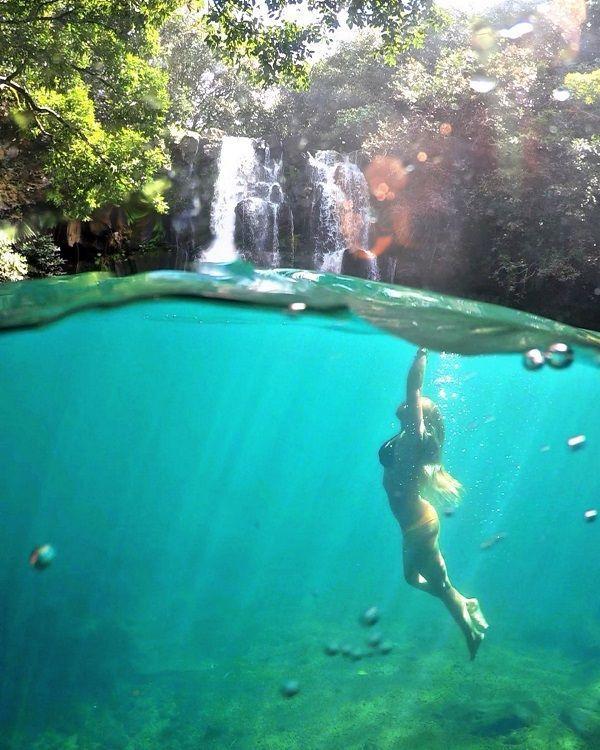 Eau Bleue Waterfall Beach photo 2