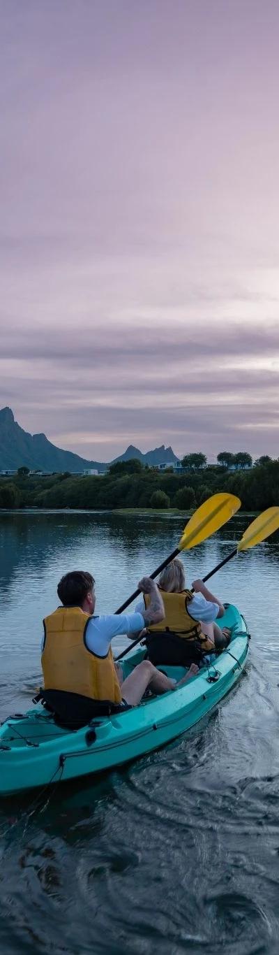 Kayak at Sunrise on the Tamarin River Beach photo 3