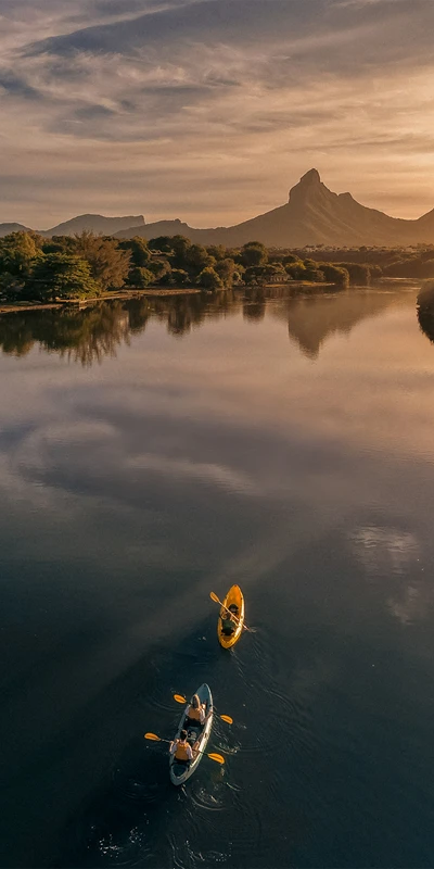 Kayak at Sunrise on the Tamarin River Beach photo 1