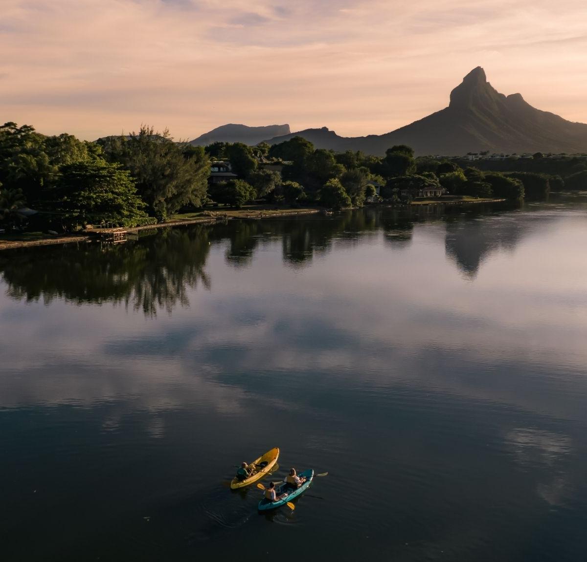 Kayak at Sunrise on the Tamarin River