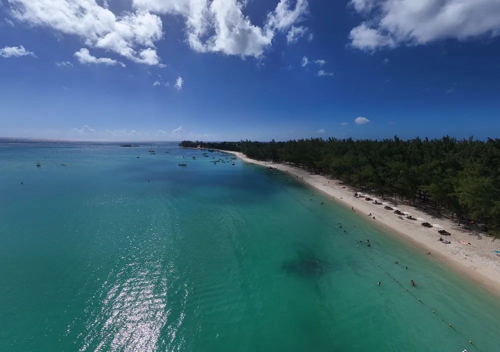 Beach spot in Mauritius Island