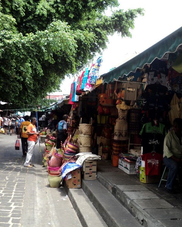 Port Louis city Mauritius photo showing urban scenery, mountain backdrop and local island life.