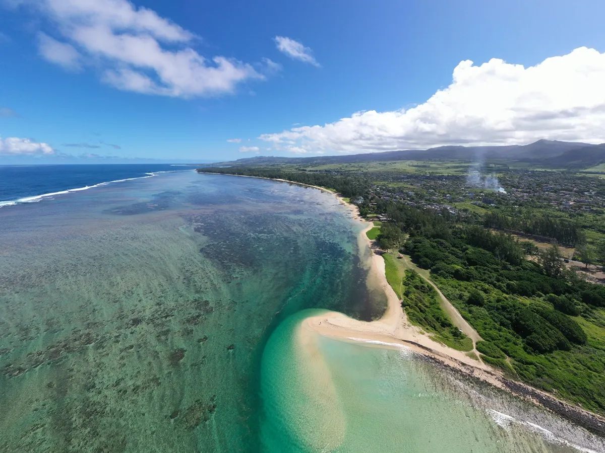 Riambel beach is a secluded beach in the south of Mauritius