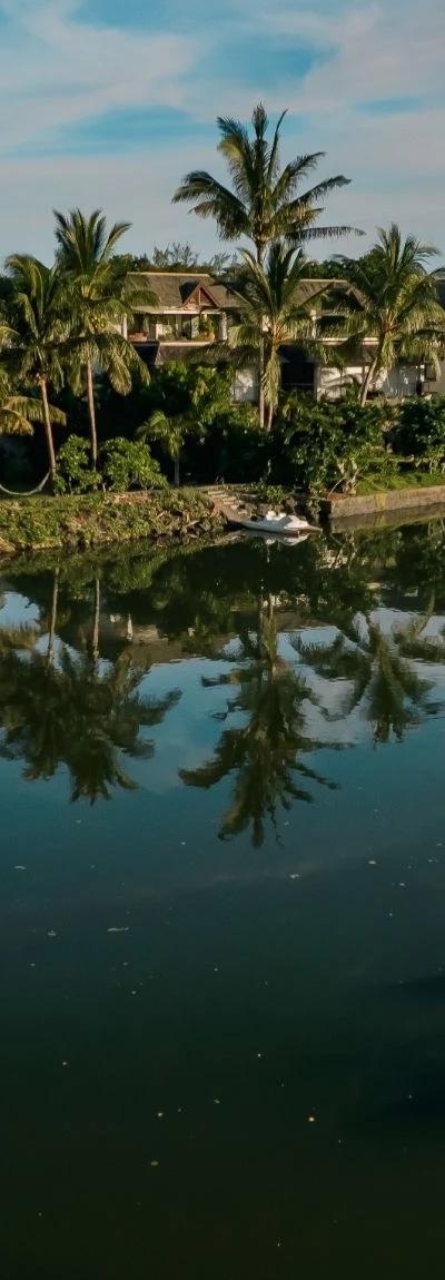 Kayak at Sunrise on the Tamarin River Beach photo 2