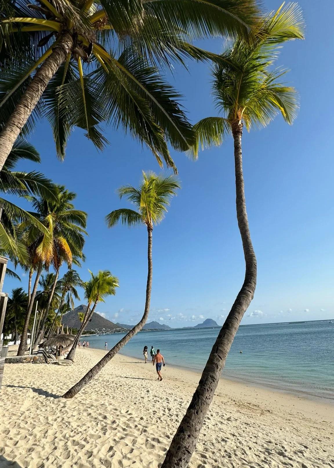 Peaceful beach view at Wolmar Mauritius, one of the best west coast locations for sunset photography and relaxed island escapes.